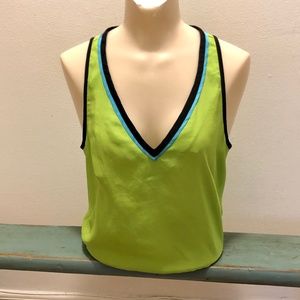 Nanette Lepore Spring Green Top Medium Sleeveless